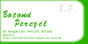 botond perczel business card